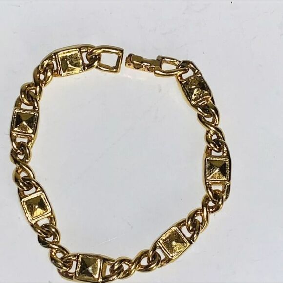 Vintage Gold Authentic Swan Swarovski Multi Crystals Bracelet - Picture 5 of 5